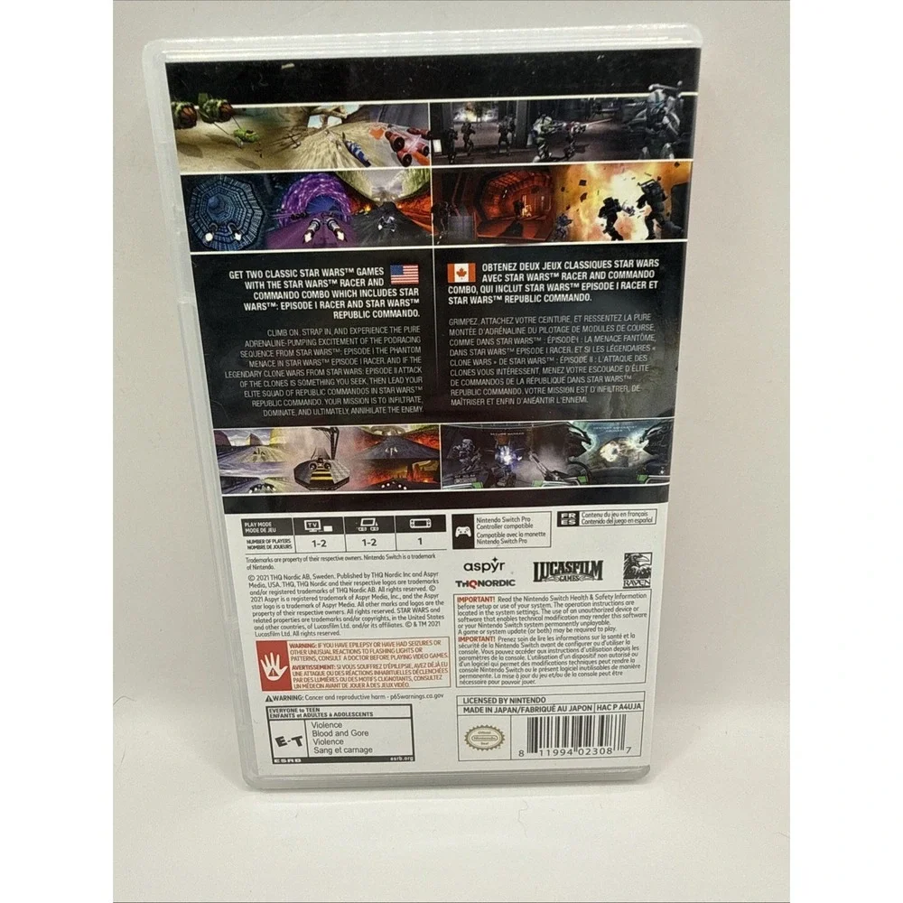 Star Wars Racer and Commando Combo (Nintendo Switch) Complete